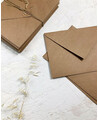 Envelopes de casamento Kraft B6