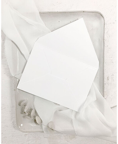Envelope de casamento branco B6