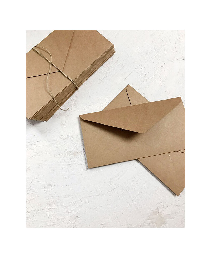 Envelopes de casamento kraft americanos Envelopes de casamento kraft americanos