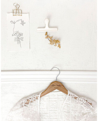 Wedding Hanger Bamboo Names Date