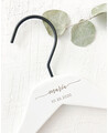 White Hanger Name Date Wedding