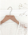 Wedding hanger cedar names date