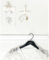 Black Wedding Hanger Name Date