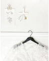 Black Wedding Hanger Initials Date