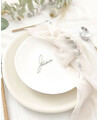 Silver Wedding Bookmarks Name
