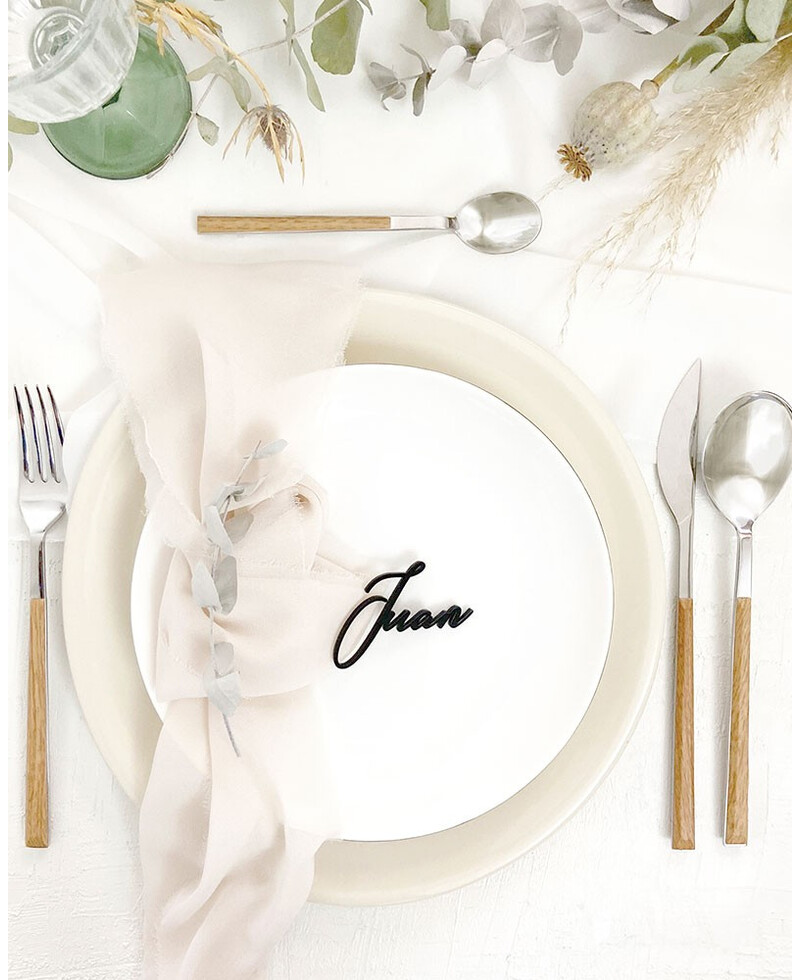 Bookmark Black Name Wedding Bookmark Black Name Wedding