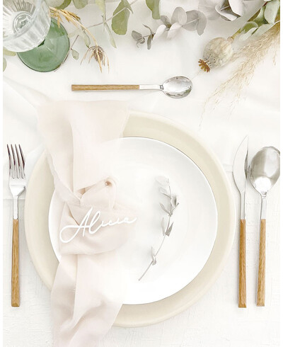White wedding bookmarks