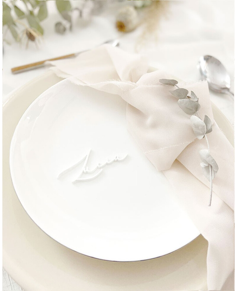 Espaço reservado para casamento branco Espaço reservado para casamento branco