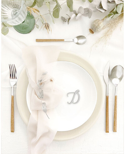 Initial wedding bookmarks