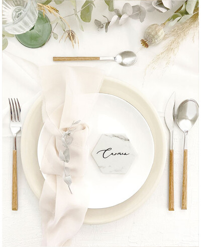 Marble wedding placeholders