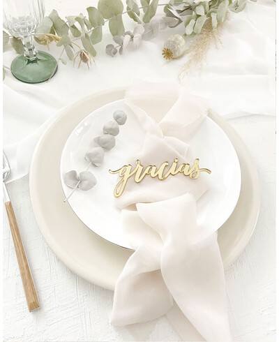 Marcadores de casamento Obrigado
