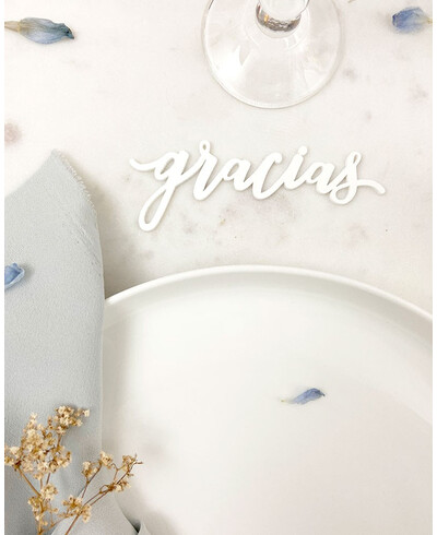 Marque-pages de mariage Merci