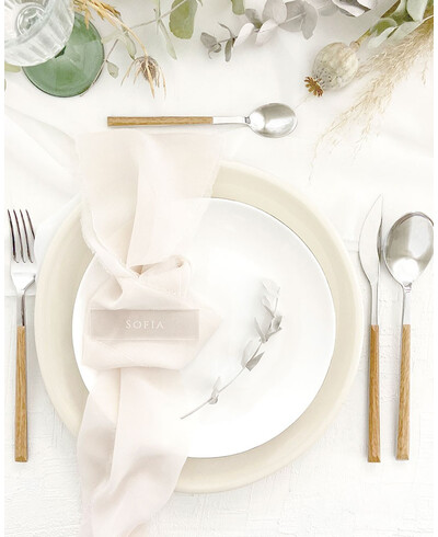 Wedding placeholder rectangular name