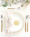 Round wedding placeholders