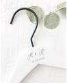 Cintre Blanc Initiales Date Mariage