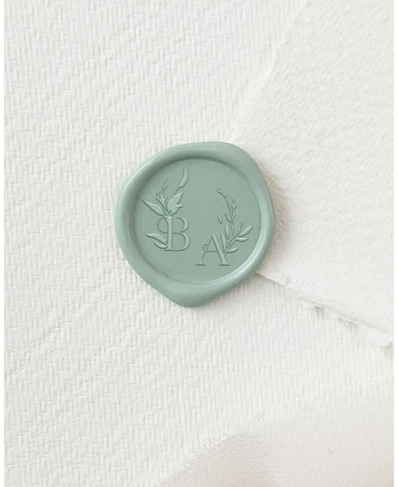 Botanical initial sealing seals Botanical initial sealing seals