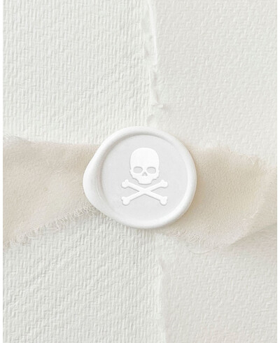 Pirate skull wax seal