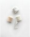 Silk ribbons in a range of white colours