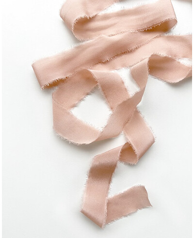 Powdered pink silk ribbon