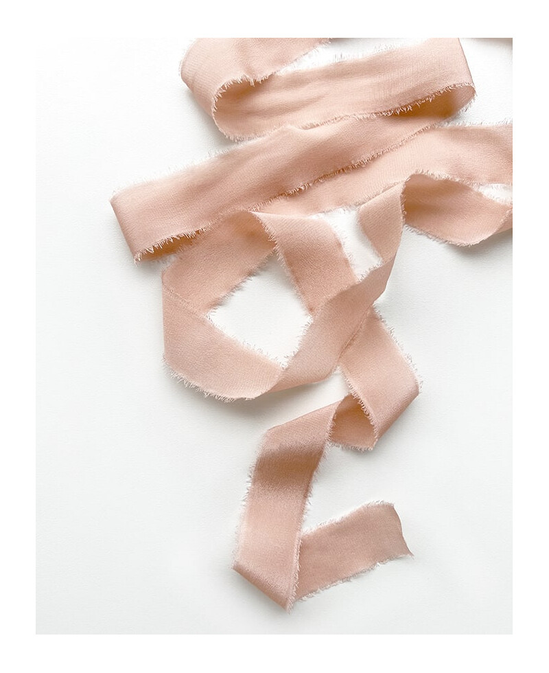 Powdered pink silk ribbon Powdered pink silk ribbon