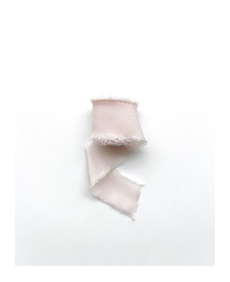 Fiocco in seta naturale rosa perla Fiocco in seta naturale rosa perla
