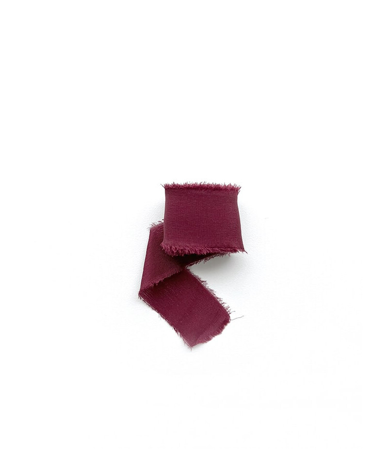 Burgundy silk bow Burgundy silk bow