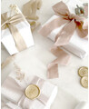 Lazos de seda para envolver detalles de boda