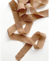 Dark brown silk ribbon