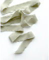 Ruban de soie naturelle vert olive