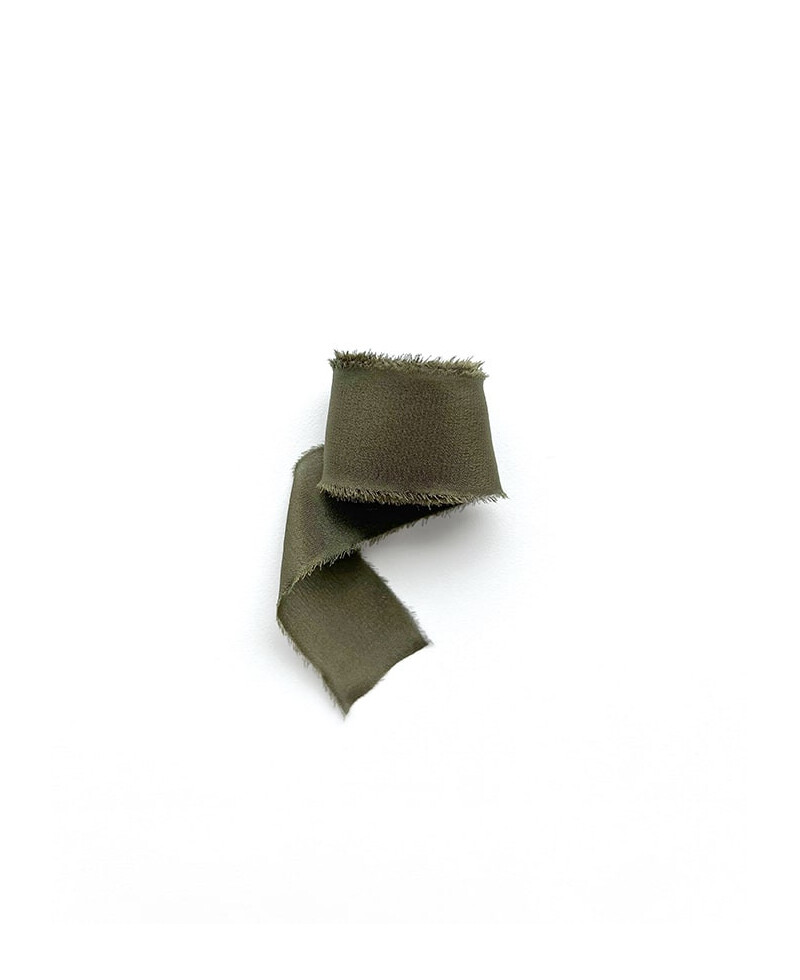 Sequoia green silk bow Sequoia green silk bow