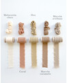 Noeuds en soie naturelle marron