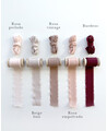 Noeuds en soie naturelle rose