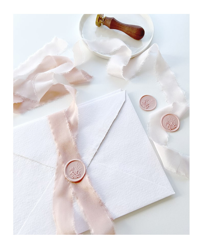 Ruban de soie pour invitations de mariage Ruban de soie pour invitations de mariage