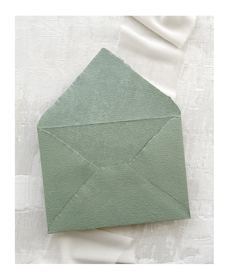 Envelope artesanal verde claro Envelope artesanal verde claro