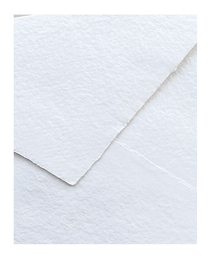 Envelope de algodão branco artesanal premium Envelope de algodão branco artesanal premium