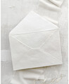 Envelope branco marfim feito à mão exclusivo