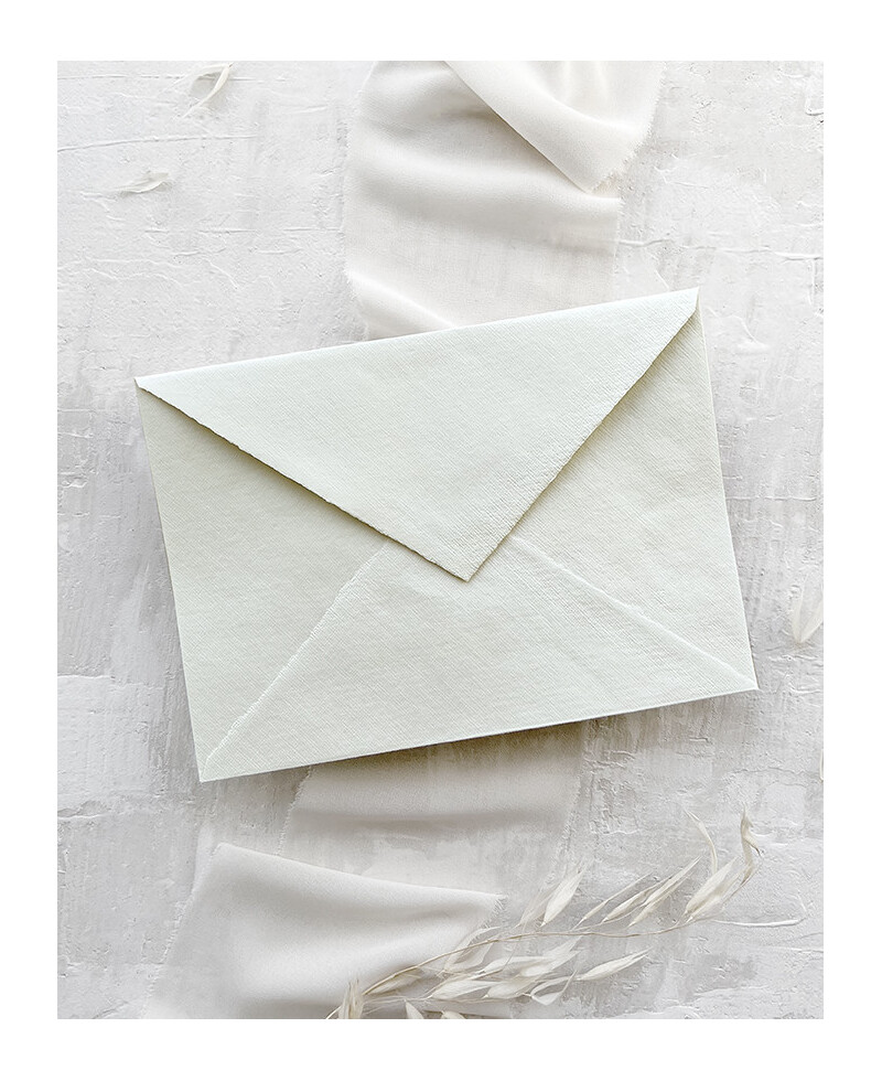 Envelope artesanal verde menta premium Envelope artesanal verde menta premium