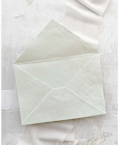 Envelope artesanal verde menta exclusivo