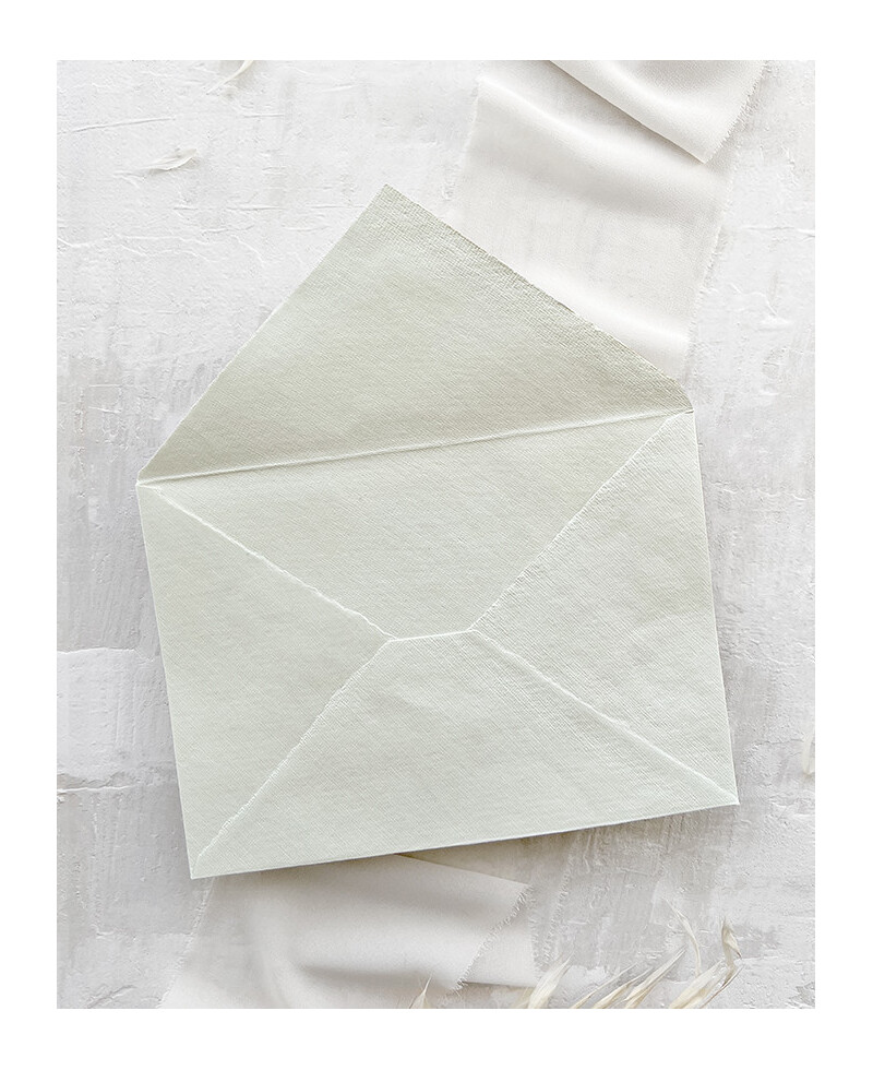 Envelope artesanal verde menta exclusivo Envelope artesanal verde menta exclusivo