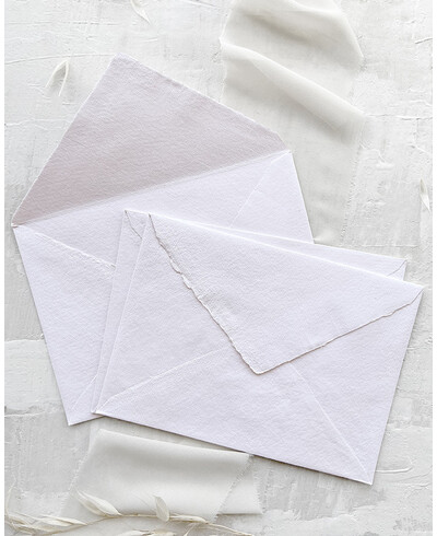 Envelopes feitos à mão da mais alta qualidade rosa claro