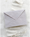 Envelope cinza de argila artesanal premium