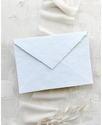 Envelope artesanal azul celeste premium
