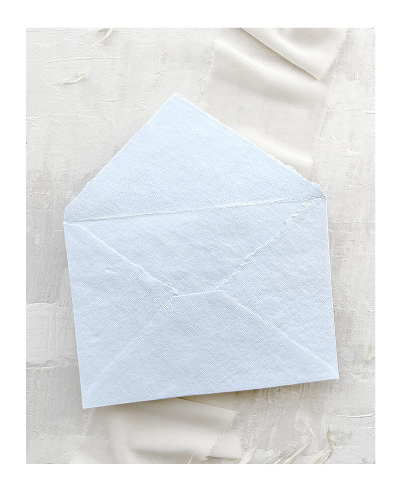 Envelope artesanal azul claro exclusivo Envelope artesanal azul claro exclusivo