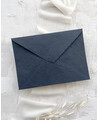 Envelope azul escuro feito à mão premium