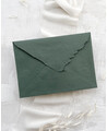 Envelope artesanal premium verde escuro