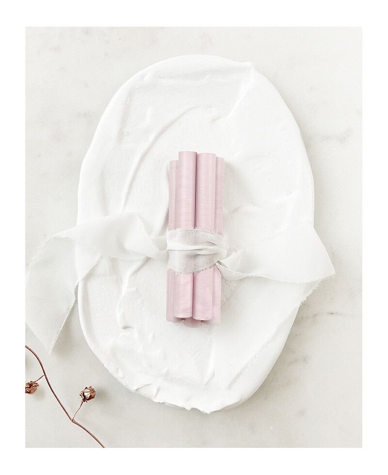 Barres de cire rose