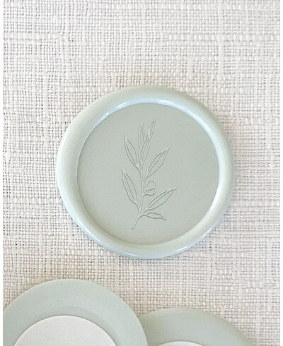 Olive wax seal sticker