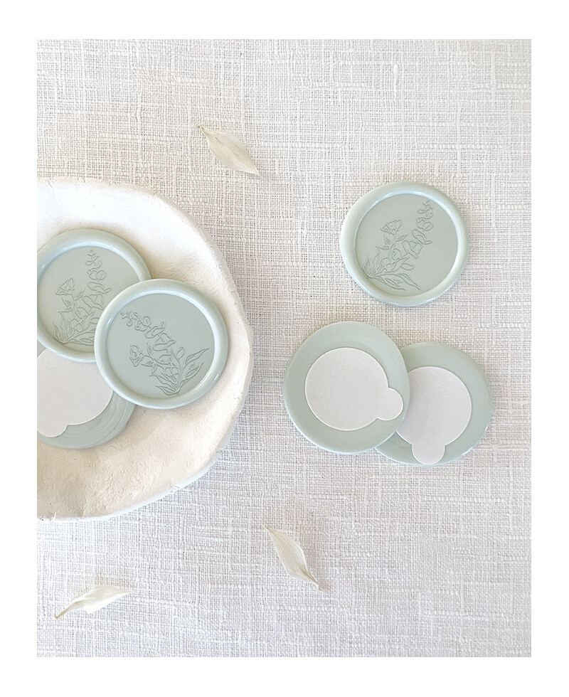 Sealing seals with eucalyptus sticker