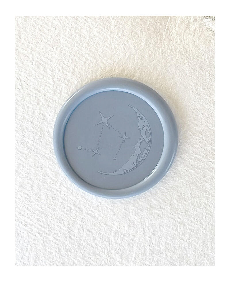 Sigillo di tenuta con adesivo luna e stelle Sigillo di tenuta con adesivo luna e stelle