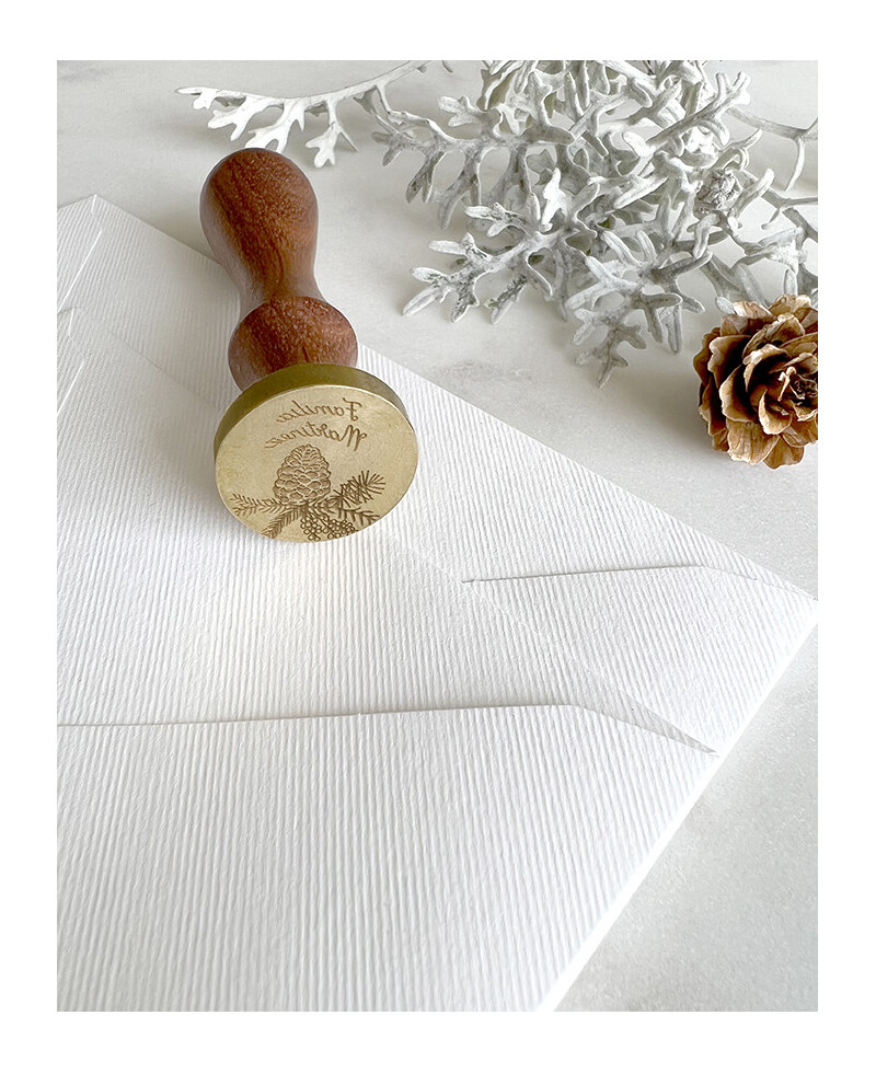 Personalized Christmas pine sealing seal Personalized Christmas pine sealing seal